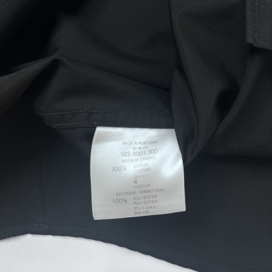 GIVENCHY Star Embroidered Dress Shirt Black Size 37