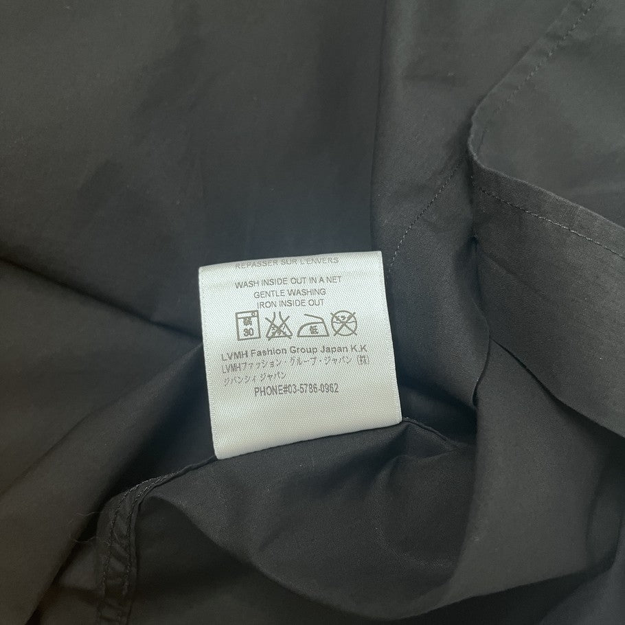 GIVENCHY Faded Logo Poplin Long Sleeve Shirt Black Size 40