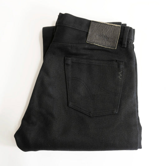 IRON HEART 21oz Black Armour Straight Denim Jeans Size W36