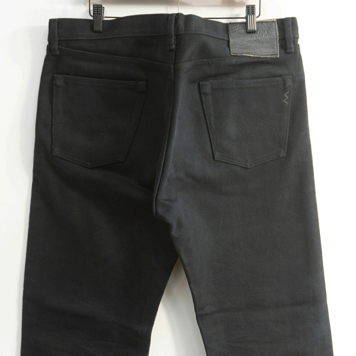 IRON HEART 21oz Black Armour Straight Denim Jeans Size W36