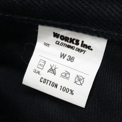 IRON HEART 21oz Black Armour Straight Denim Jeans Size W36