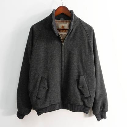 BARACUTA G9 Cashmere Blend Wool Jacket Gray Size 44
