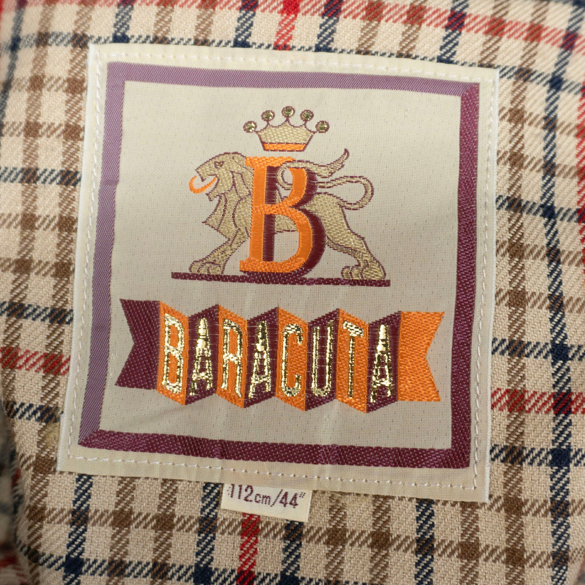 BARACUTA G9 Cashmere Blend Wool Jacket Gray Size 44