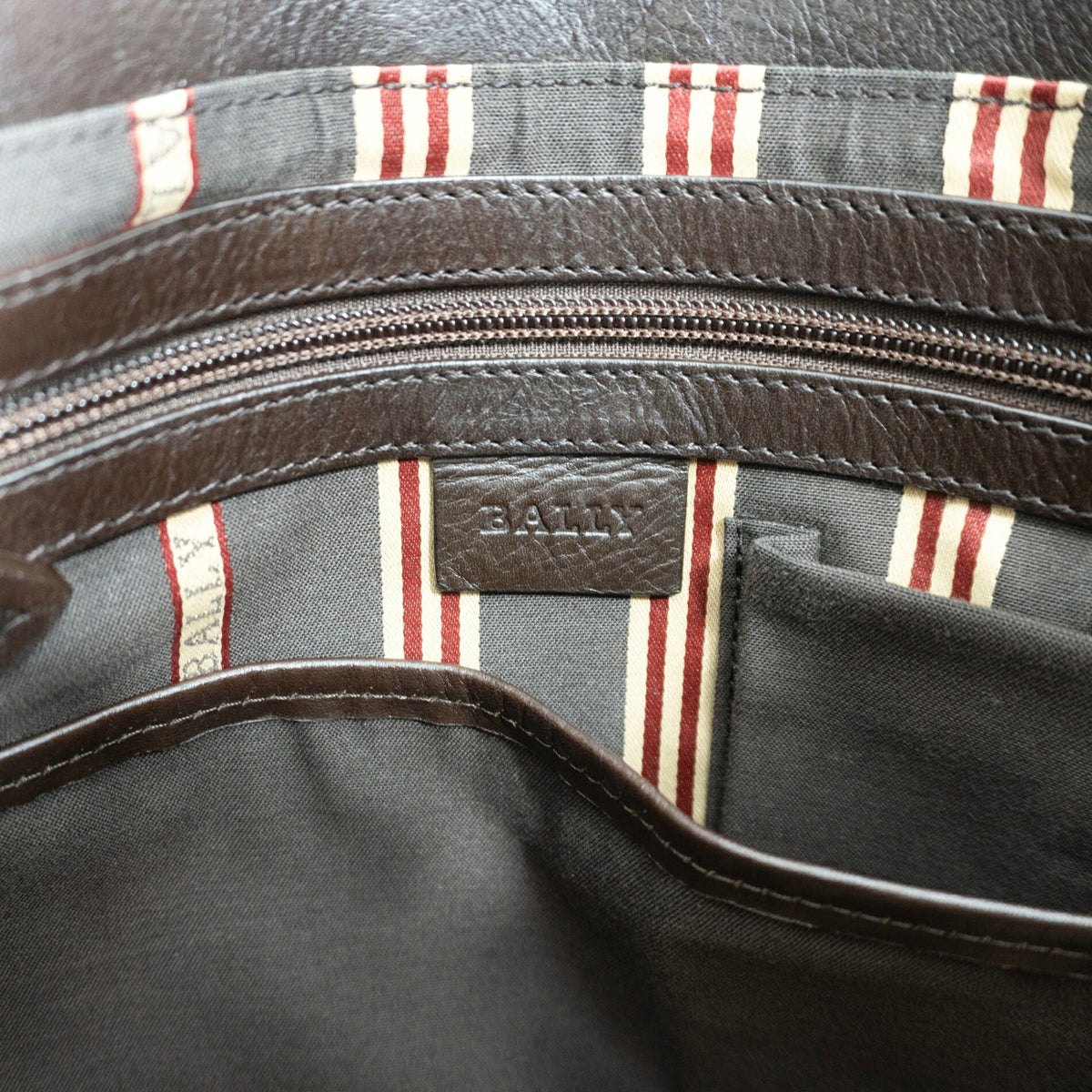 BALLY Trainspotting Leather Shoulder Bag Brown