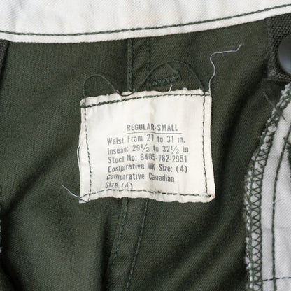 US ARMY 60s M-65 Field Cargo Pants Size SMALL-REGULAR