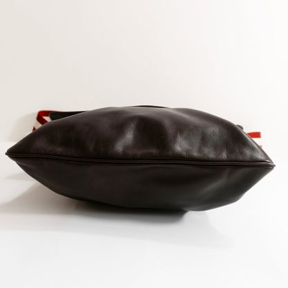 BALLY Trainspotting Leather Shoulder Bag Brown