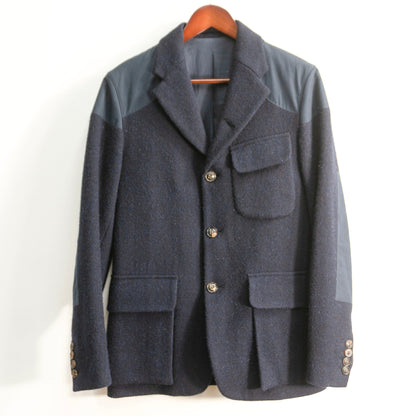 NIGEL CABOURN Mallory Jacket Harris Tweed Navy Size 44