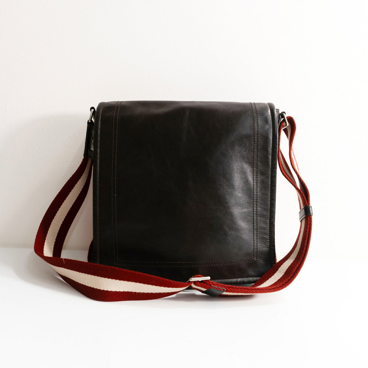 BALLY Brown Leather Shoulder Bag