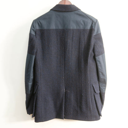 NIGEL CABOURN Mallory Jacket Harris Tweed Navy Size 44