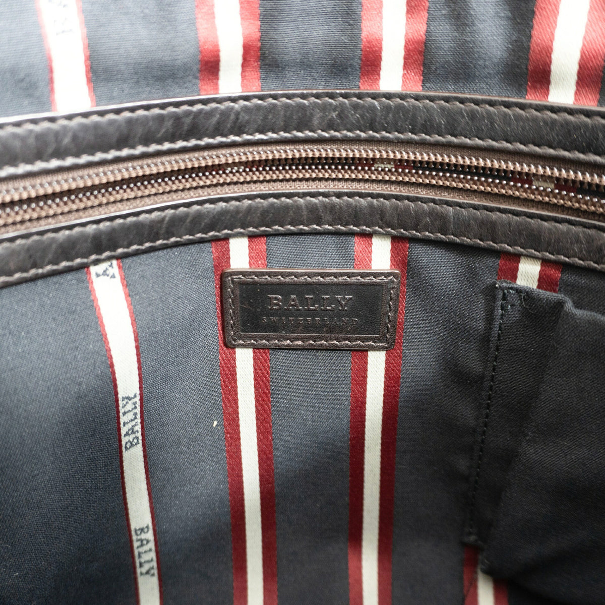 BALLY Brown Leather Shoulder Bag