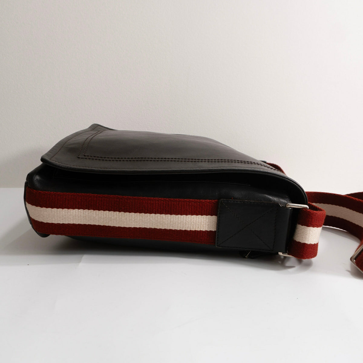 BALLY Brown Leather Shoulder Bag