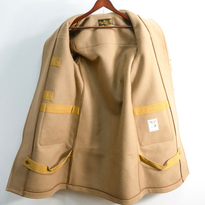 BUZZ RICKSON'S Aviation Assoc. Wool Camel Brown Coat Size 38