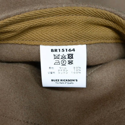 BUZZ RICKSON'S Aviation Assoc. Wool Camel Brown Coat Size 38