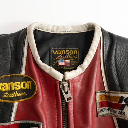 VANSON ONESTAR All Leather Riders Jacket USA Made Size 40