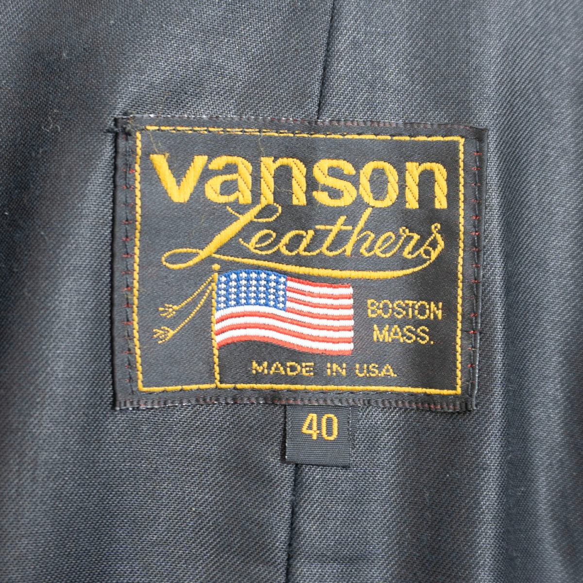 VANSON ONESTAR All Leather Riders Jacket USA Made Size 40
