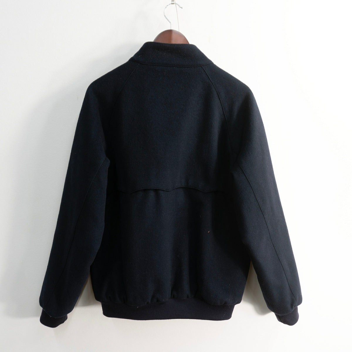 BARACUTA G9 Cashmere Wool Harrington Jacket Navy Size XL