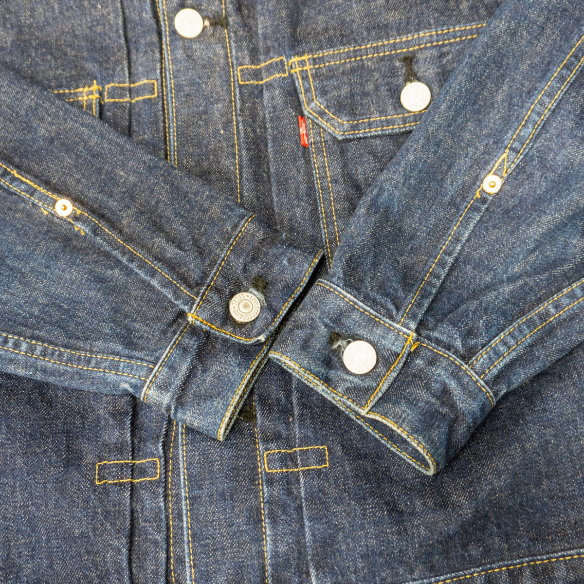 LEVI'S 507XX 2nd Big E Denim Jacket Dark Indigo Size 42