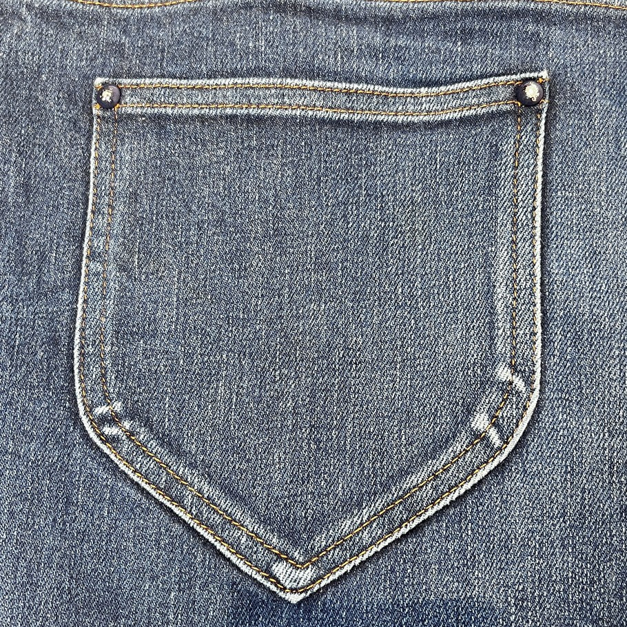 LOUIS VUITTON Leather Patch Stretch Jeans Navy Size 32
