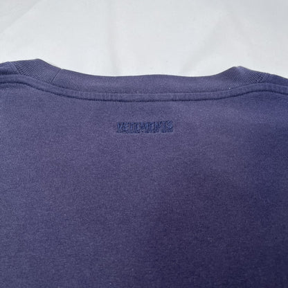 VETEMENTS 19AW Logo Label Long Sleeve T-Shirt Navy Size S