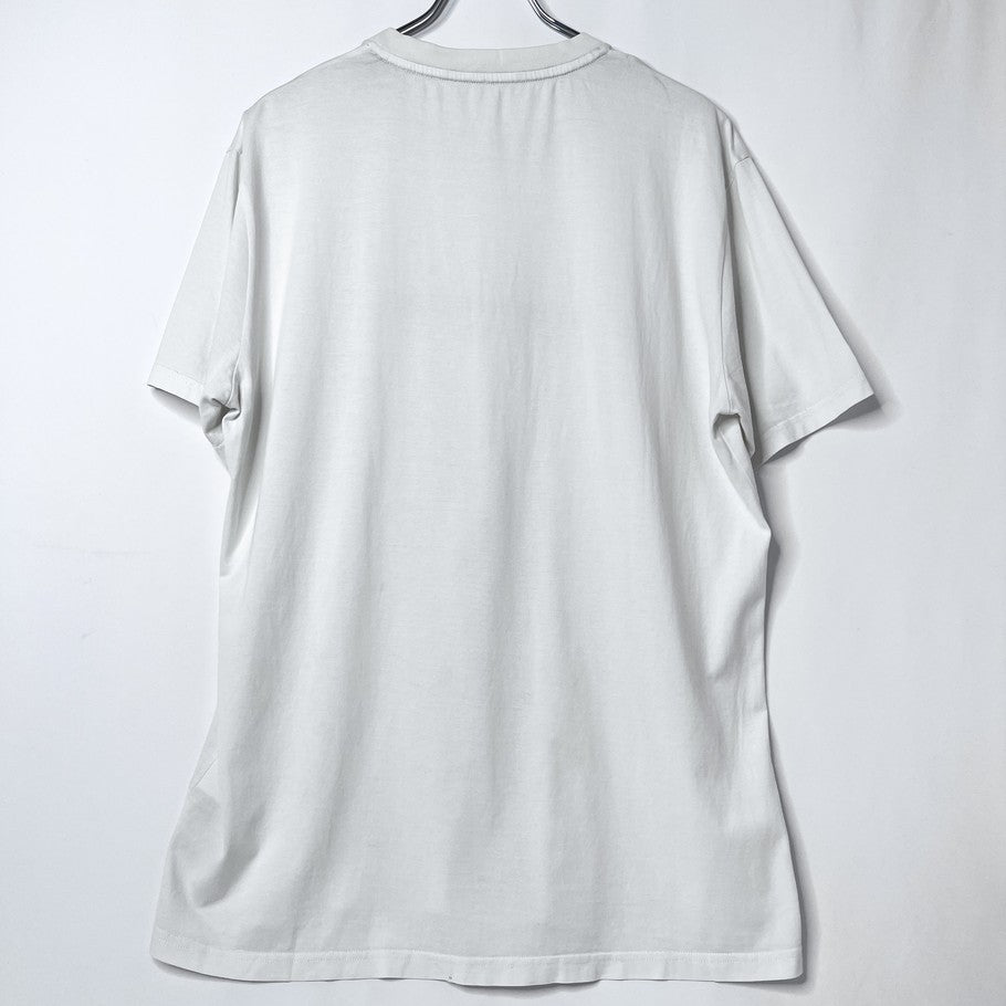 GIVENCHY Vintage Effect Logo T-Shirt White Size L