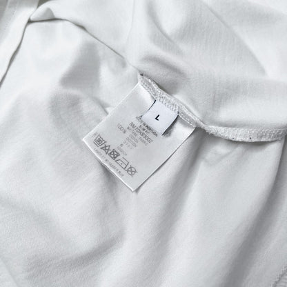 GIVENCHY Vintage Effect Logo T-Shirt White Size L