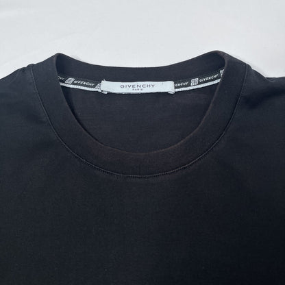 GIVENCHY Vintage Effect Logo T-Shirt Black Size L