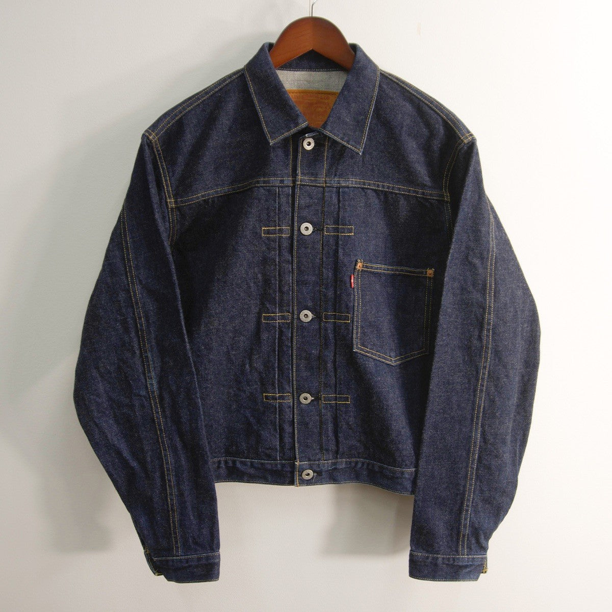 LEVI'S 1st 506XX Big E Denim Jacket Dark Indigo Size 40