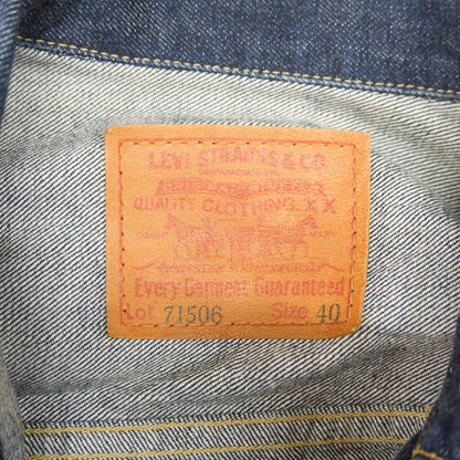 LEVI'S 1st 506XX Big E Denim Jacket Dark Indigo Size 40
