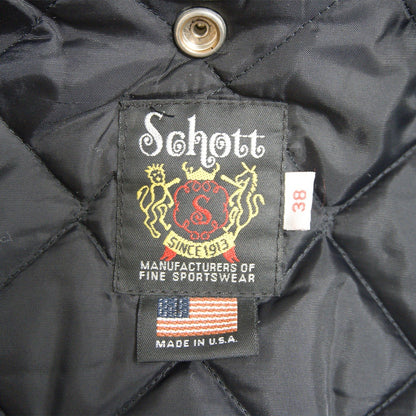 SCHOTT 613US ONESTAR Double Riders Leather Jacket Size 38
