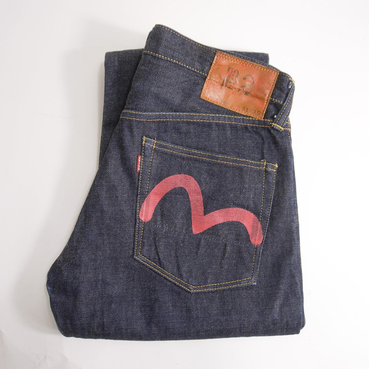 EVISU LOT.2000 Dark Indigo Denim Jeans Size 31×35