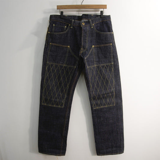 TROPHY CLOTHING Double Knee Indigo Denim Size 36