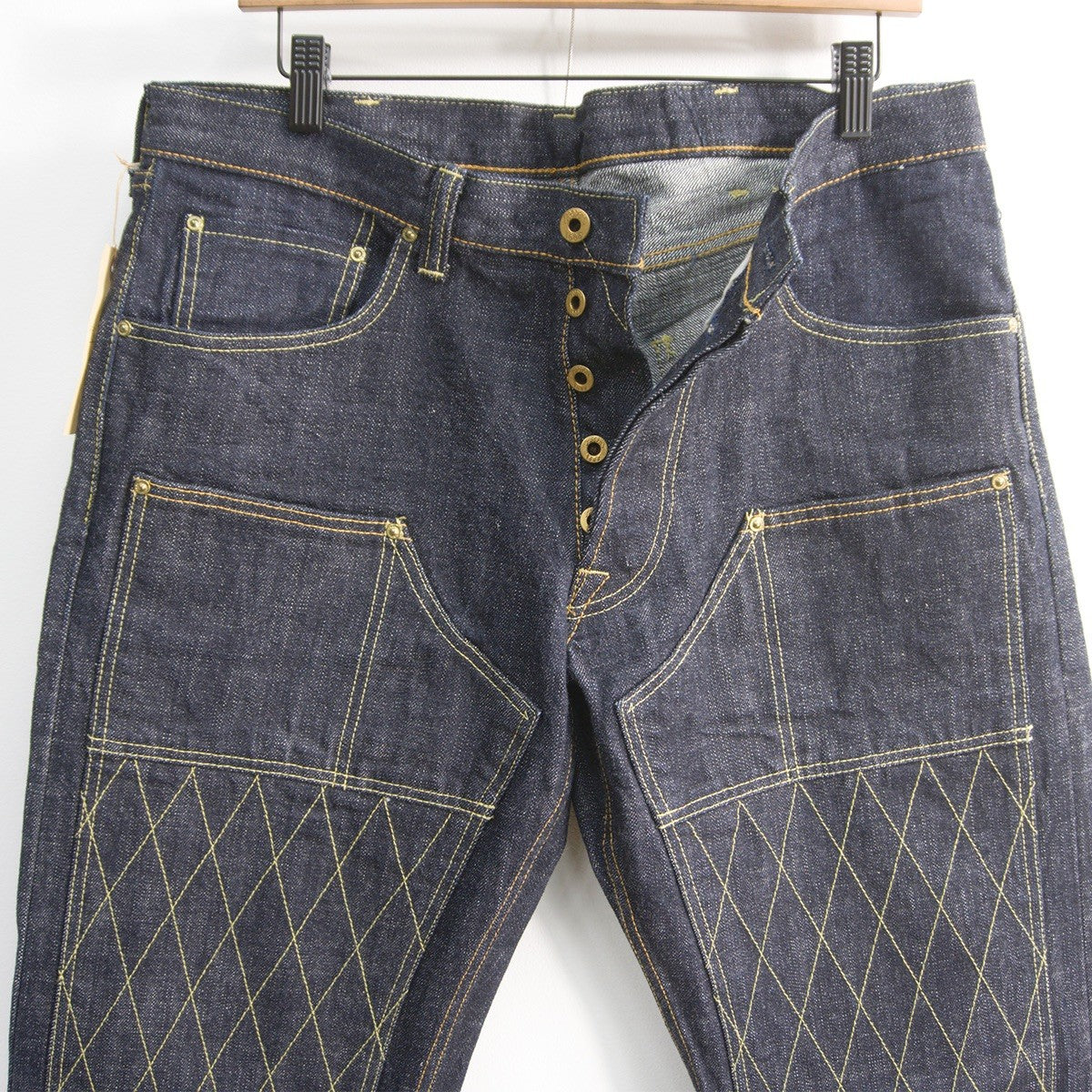 TROPHY CLOTHING Double Knee Indigo Denim Size 36