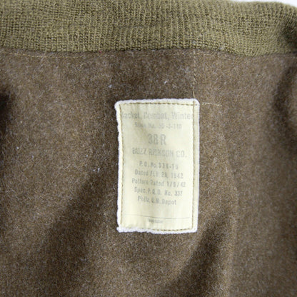 BUZZ RICKSON'S Tankers Cotton Twill Jacket Size 38R
