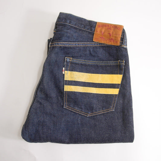 Momotaro Jeans 1005SP Mid-Straight Denim Indigo Blue Size 33