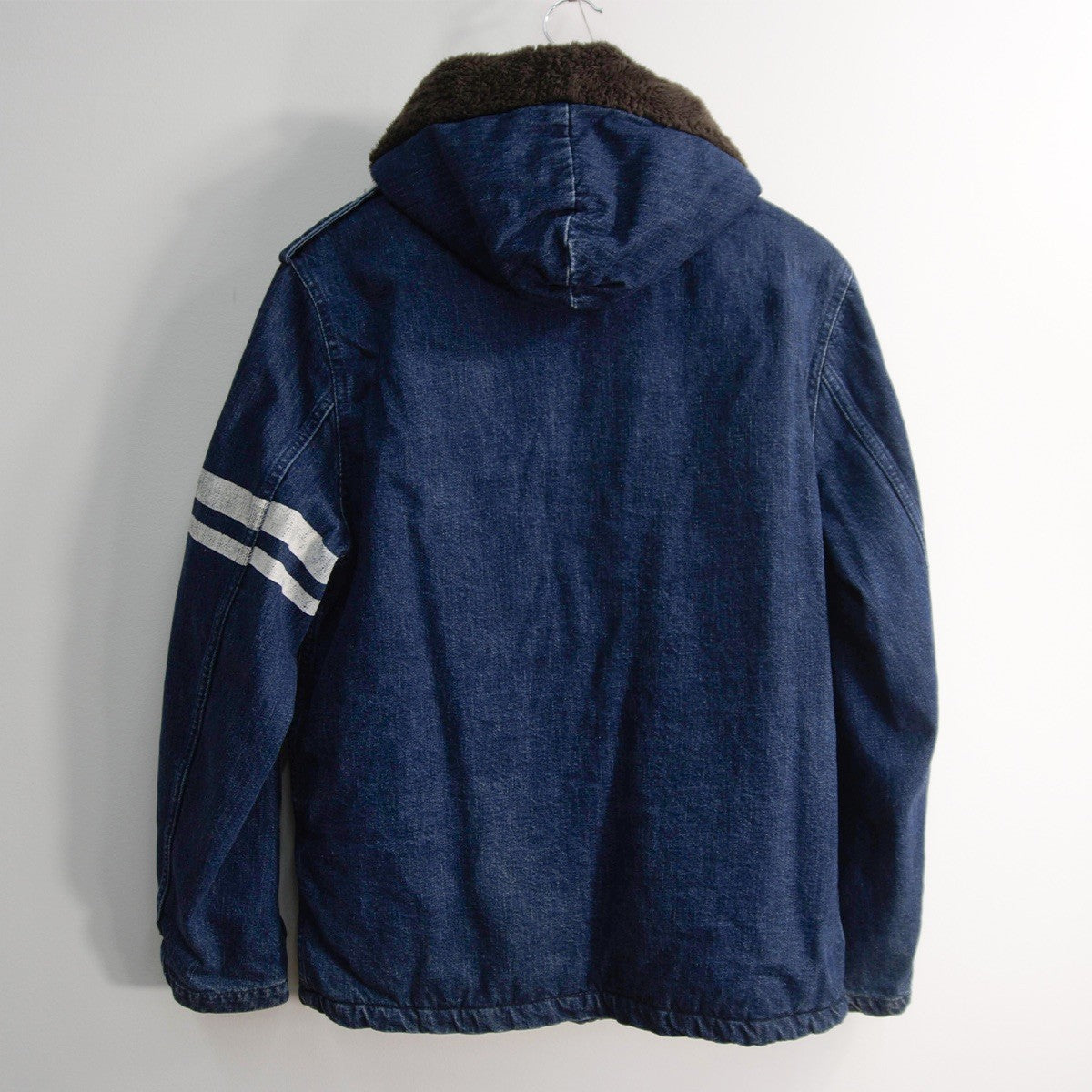 MOMOTARO JEANS Goin' Home Denim Mods Boa Lined Coat Size 40