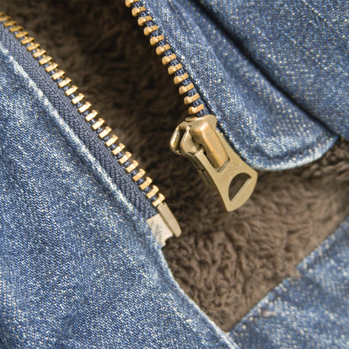 MOMOTARO JEANS Goin' Home Denim Mods Boa Lined Coat Size 40