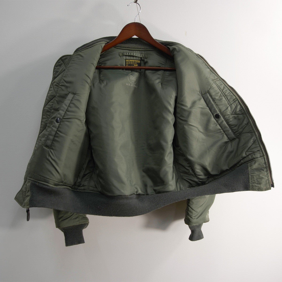 BUZZ RICKSON 90s M-Spec MA-1 Bomber Jacket Sage Green Size M