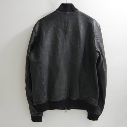 AVIREX Leather MA-1 Flight Jacket Black Size M