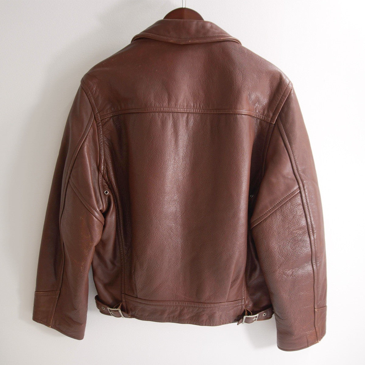 SCHOTT 170 Collared Single Riders Jacket Brown Size 40