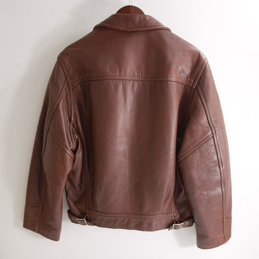 SCHOTT 170 Collared Single Riders Jacket Brown Size 40