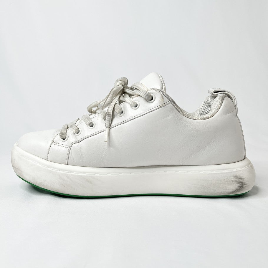 BOTTEGA VENETA Pillow Lace-Up Sneakers White Size 26.5cm