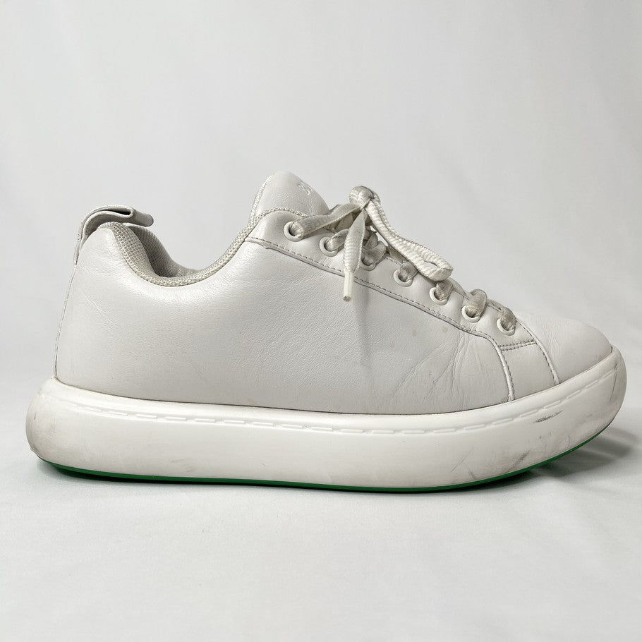 BOTTEGA VENETA Pillow Lace-Up Sneakers White Size 26.5cm
