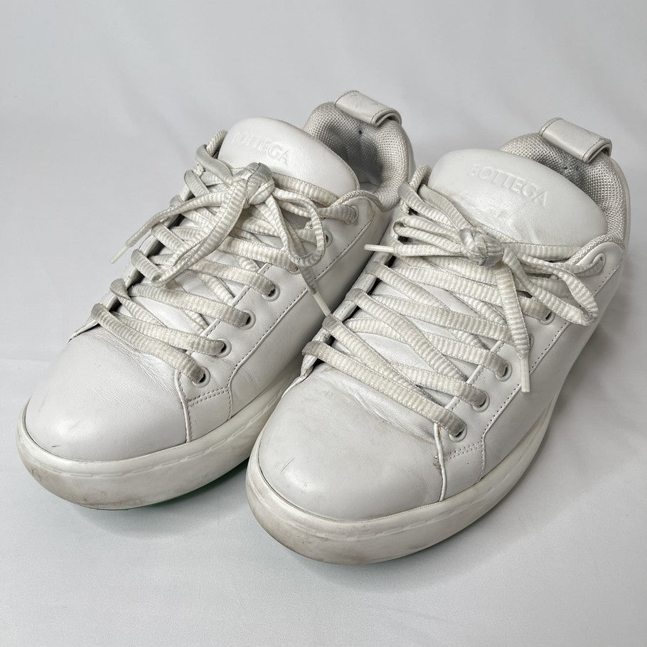 BOTTEGA VENETA Pillow Lace-Up Sneakers White Size 26.5cm