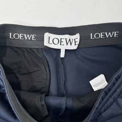 LOEWE Anagram Nylon Cotton Track Pants Navy Size XS