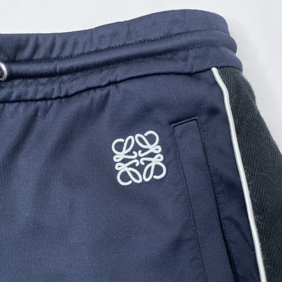 LOEWE Anagram Nylon Cotton Track Pants Navy Size XS