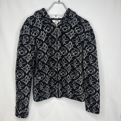 Louis Vuitton LVxNBA Flower Quilted Hoodie Black Size M