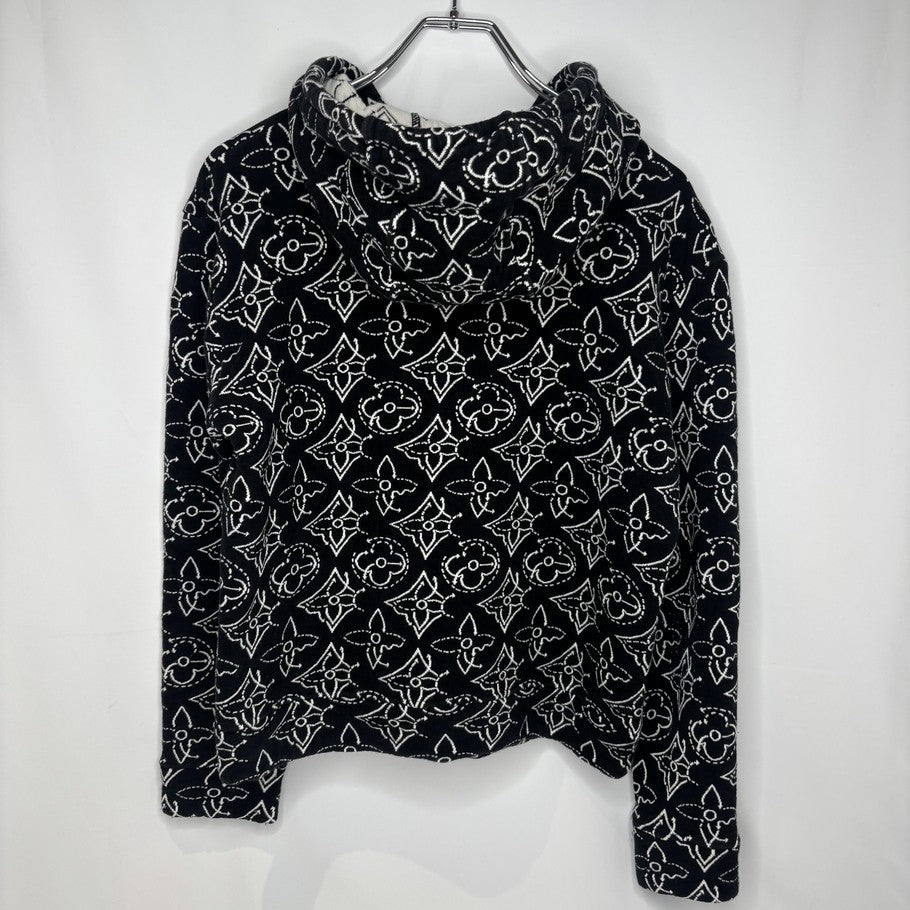 Louis Vuitton LVxNBA Flower Quilted Hoodie Black Size M