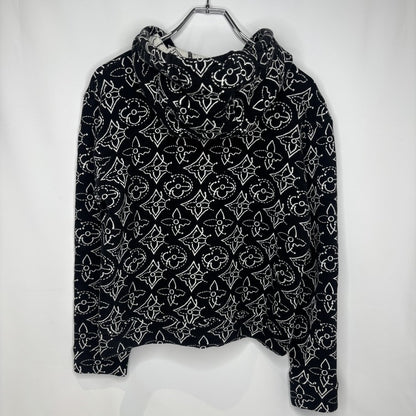 Louis Vuitton LVxNBA Flower Quilted Hoodie Black Size M
