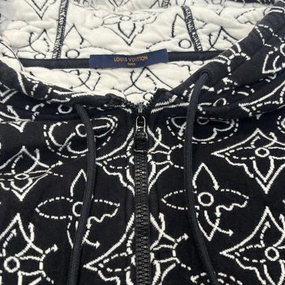 Louis Vuitton LVxNBA Flower Quilted Hoodie Black Size M