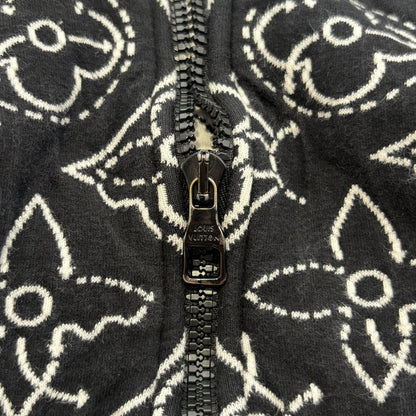 Louis Vuitton LVxNBA Flower Quilted Hoodie Black Size M